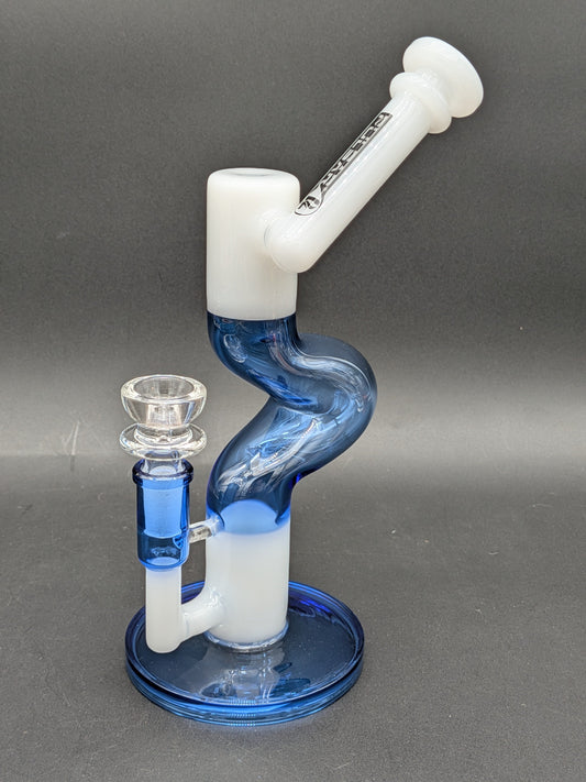 Pulsar Two-Tone U-Bend Tube Glass Water Pipe | 9.5"