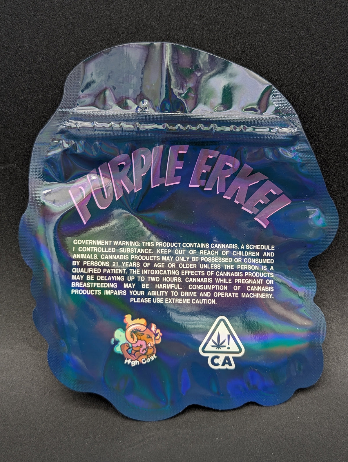 Purple Erkel 3.5g Mylar Bags-Meech Madness Smoke Shop