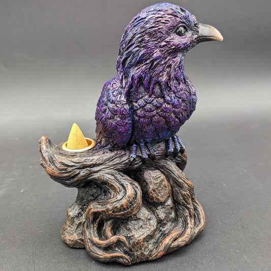 Quoth the Raven Backflow Polyresin Incense Burner-Meech Madness Smoke Shop