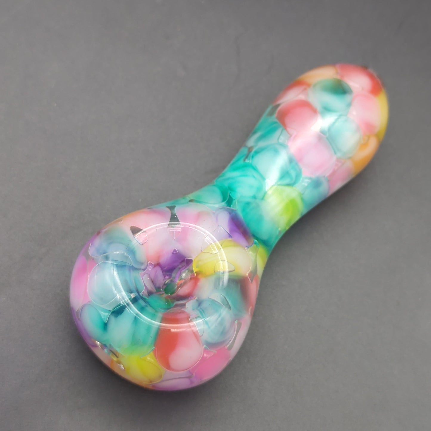 Rainbow Pebble Color Hand Pipe 4"-Avernic Smoke Shop