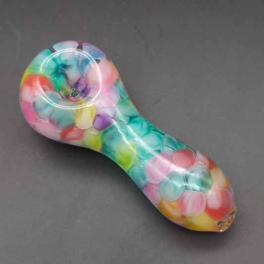 Rainbow Pebble Color Hand Pipe 4" - Avernic Smoke Shop