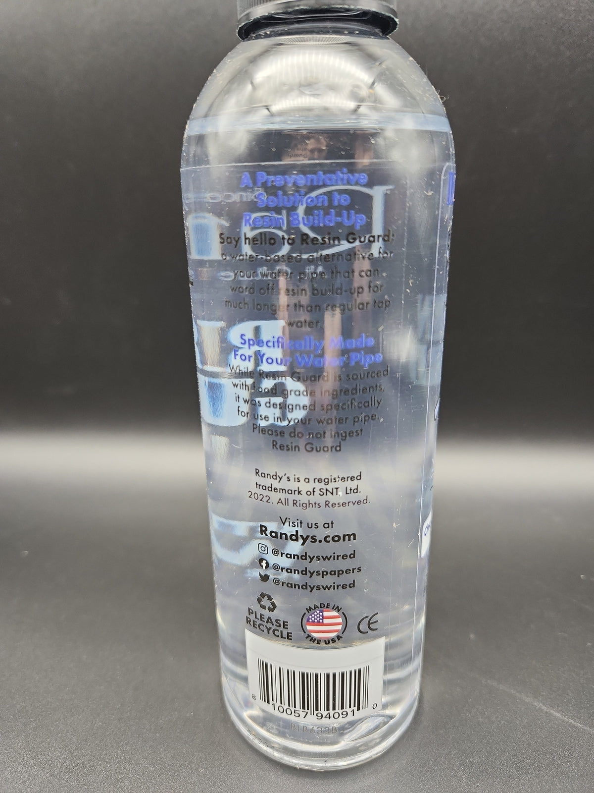 Randy's Resin Guard Water Pipe Solution | 12oz Bottle-Meech Madness Smoke Shop