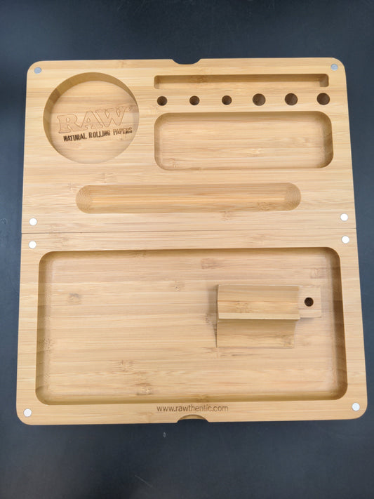 Raw Backflip Magnetic Bamboo Rolling Tray-Meech Madness Smoke Shop