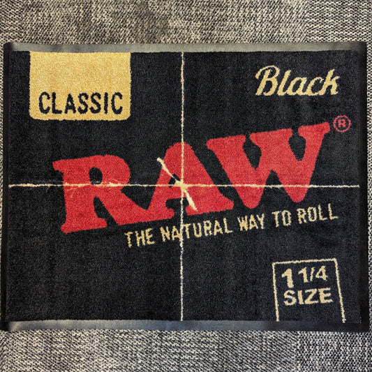 RAW Black Door Mat 1 1/4-Meech Madness Smoke Shop