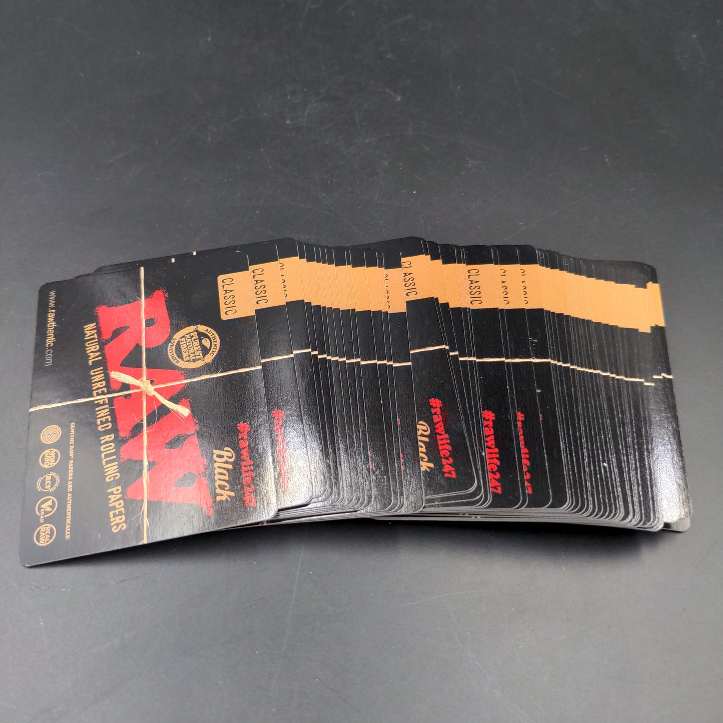 RAW Black Playing Cards-Meech Madness Smoke Shop