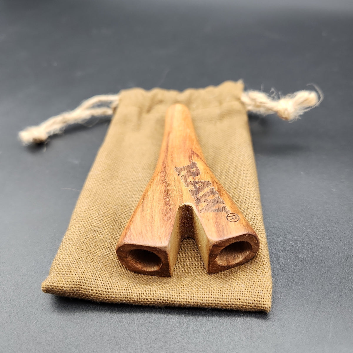 Raw Double Barrel Wooden Cig Holder - Supernatural-Meech Madness Smoke Shop