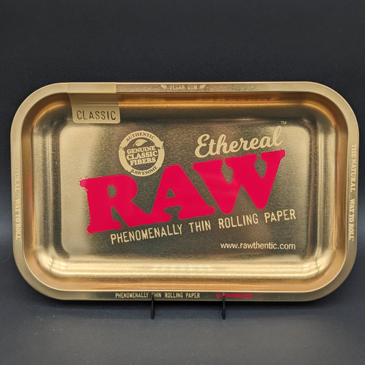 RAW® - Ethereal Metal Rolling Tray - Small-Avernic Smoke Shop