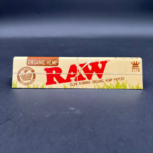 RAW Organic Hemp Rolling Papers | King Size Slim | 32pc-Avernic Smoke Shop