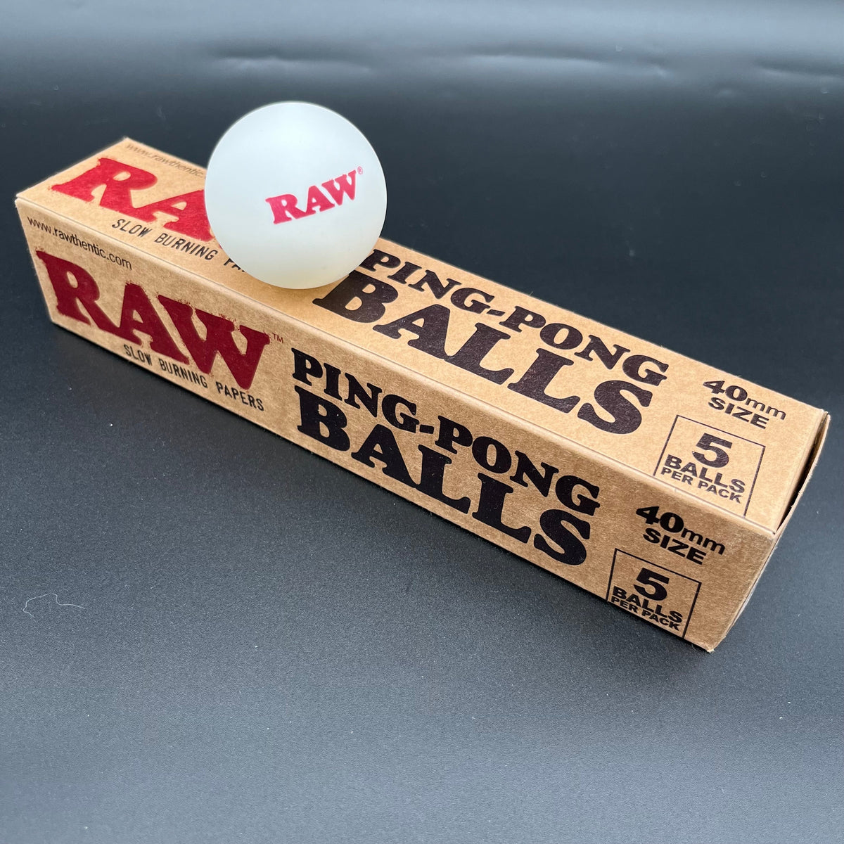RAW Ping Pong Balls | 5 Pack-Meech Madness Smoke Shop