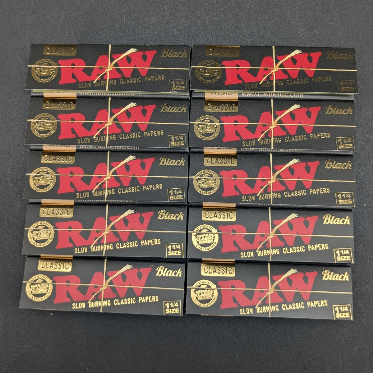 RAW Rolling Papers - 1 1/4 Black-Avernic Smoke Shop