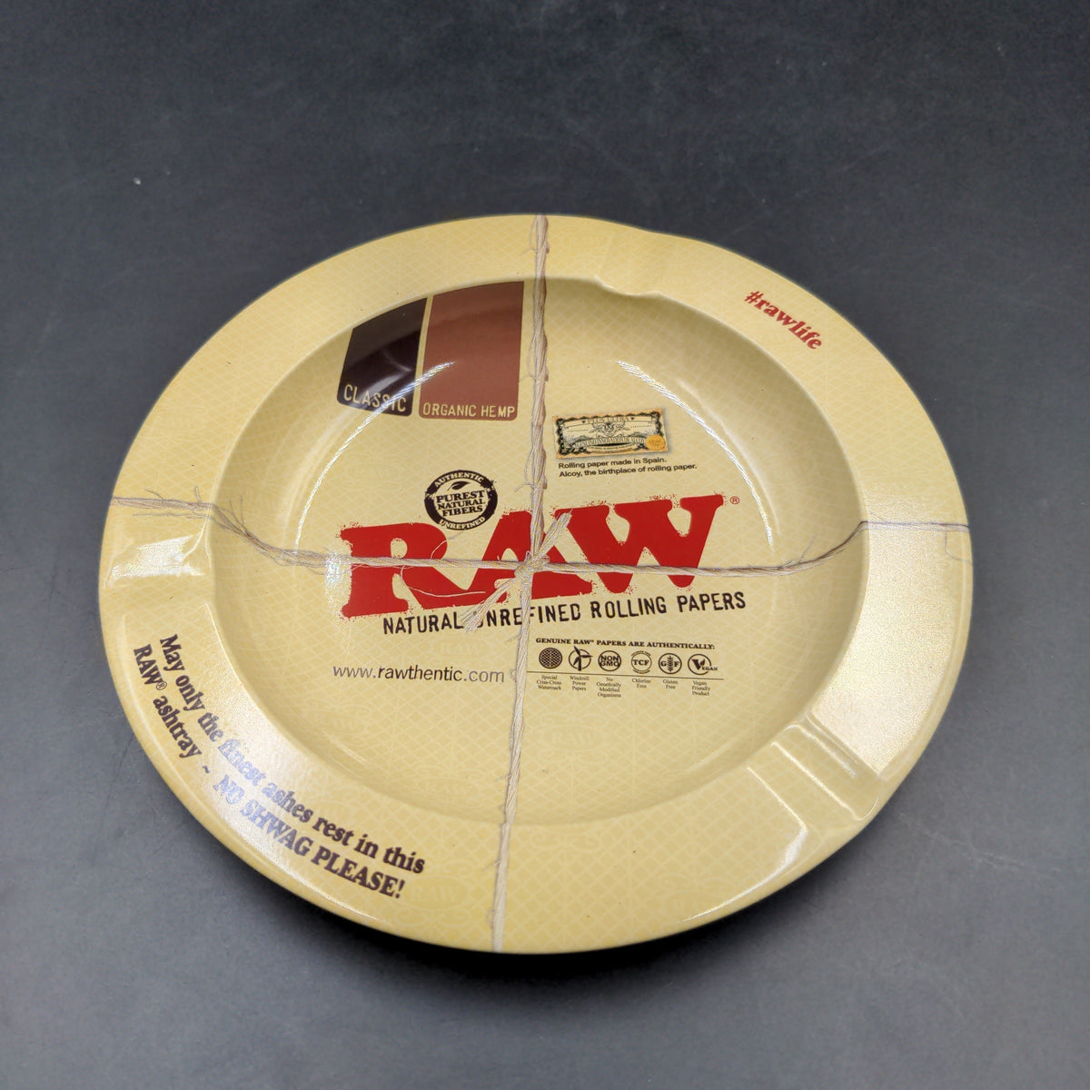 Raw Round Metal Ashtray | 5.5"-Avernic Smoke Shop