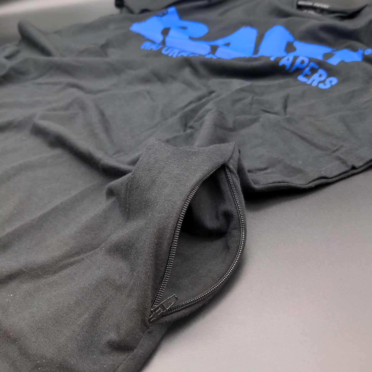 RAW T Shirt - Blue Logo-Meech Madness Smoke Shop