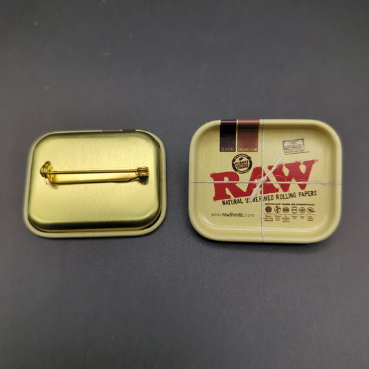 RAW Tiny Rolling Tray Pin | 1.8" x 1.5"-Avernic Smoke Shop
