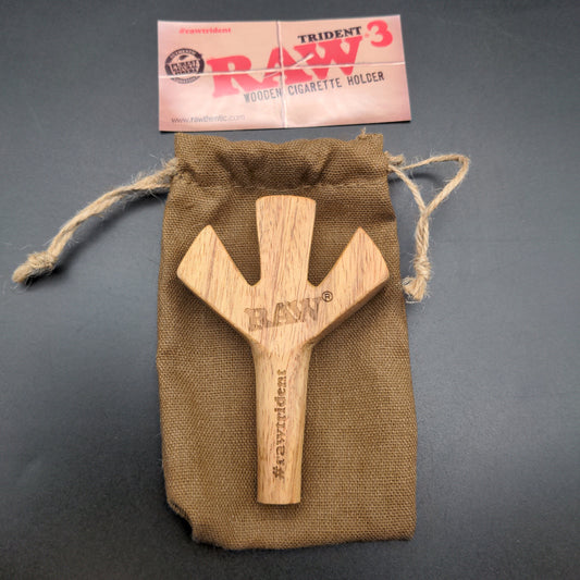 RAW Trident - Triple Joint Holder-Meech Madness Smoke Shop