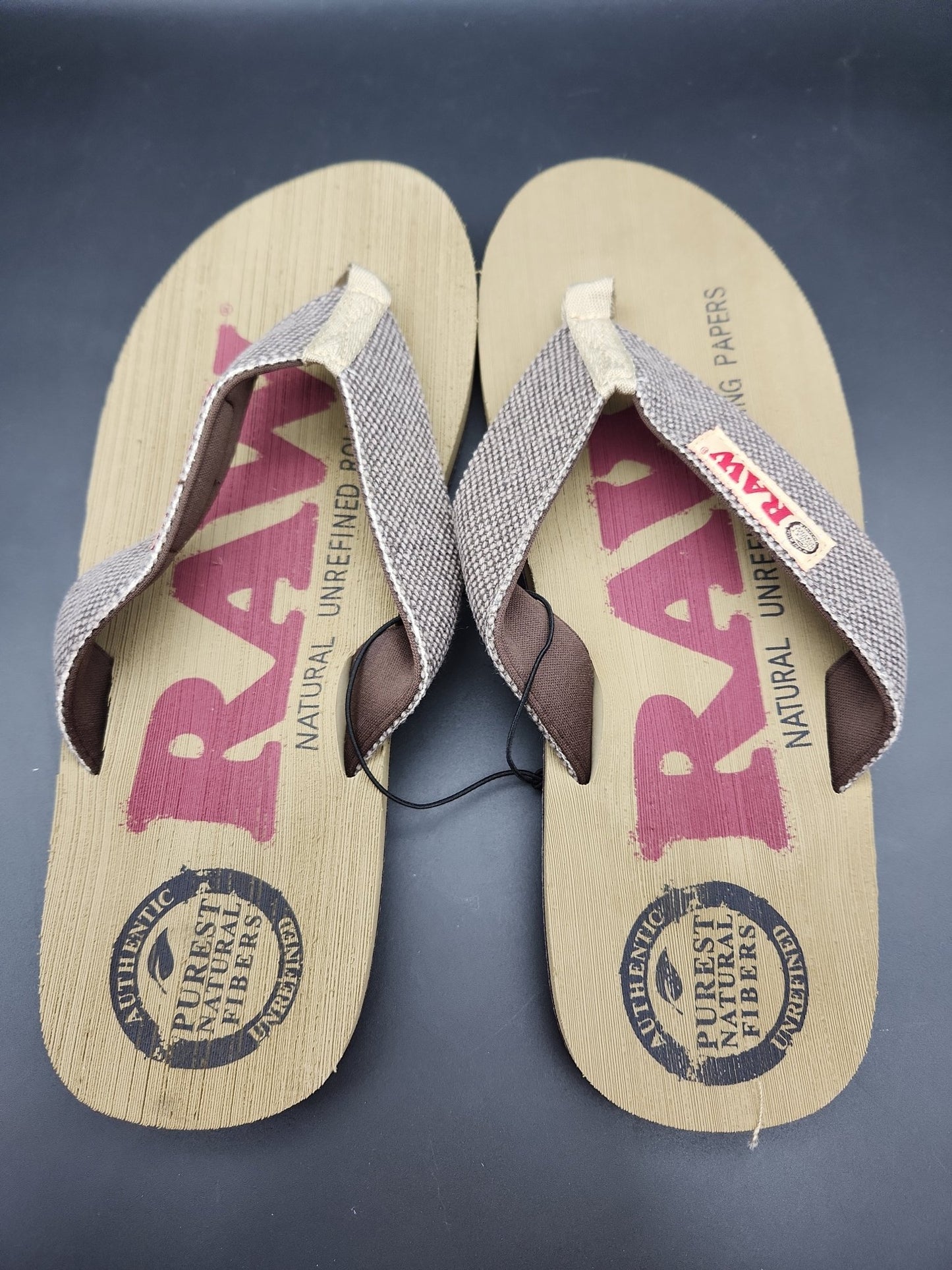 RAW X Rolling Papers Flip Flops | Asst Sizes - Meech Madness Smoke Shop