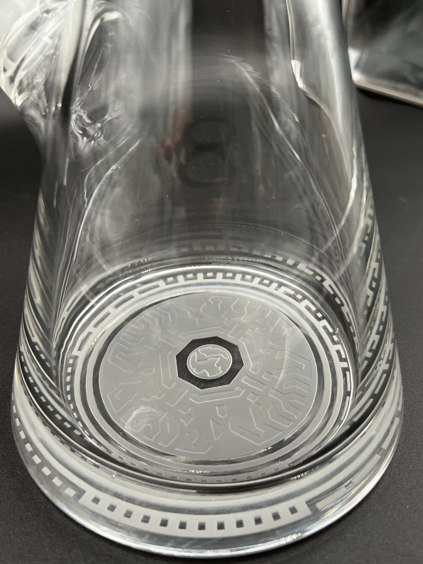 Milkyway Glass "Respire" Silver and Blue Frit Beaker-Avernic Smoke Shop