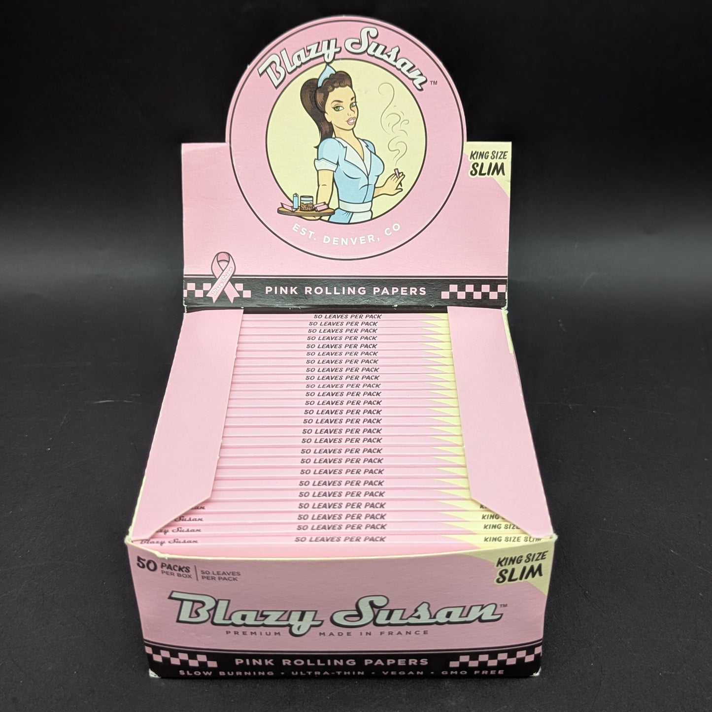 Blazy Susan Pink King Size Rolling Papers