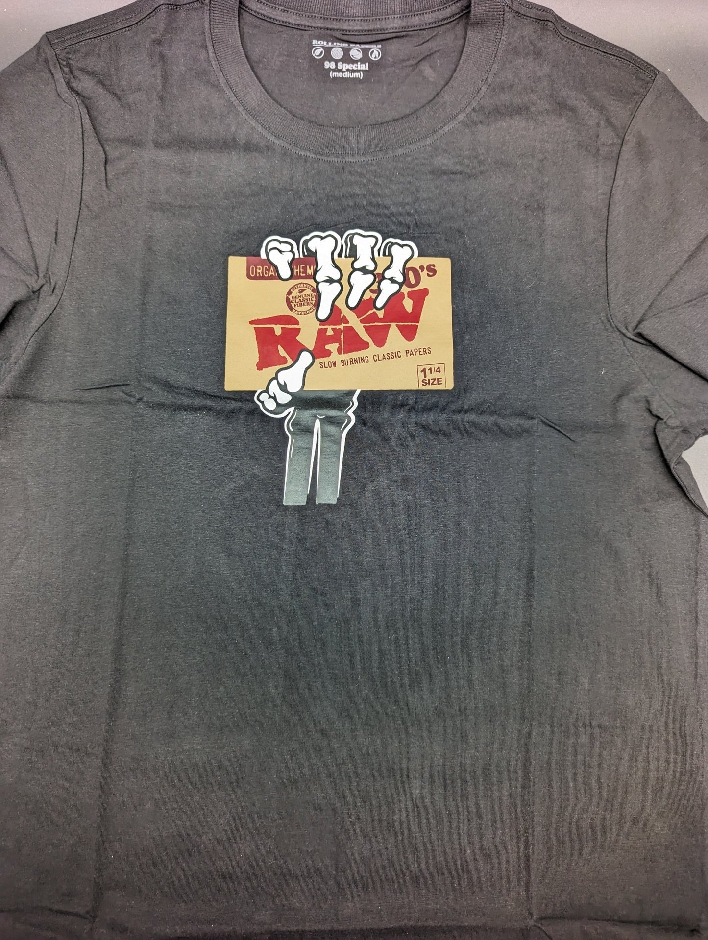 RAW T Shirt - Skeleton Pack - Meech Madness Smoke Shop