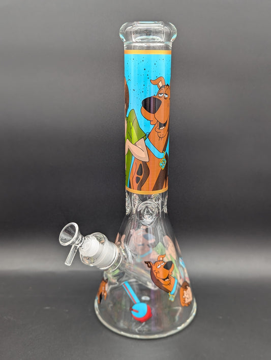 13.5" Cartoon Decal Beaker Bong