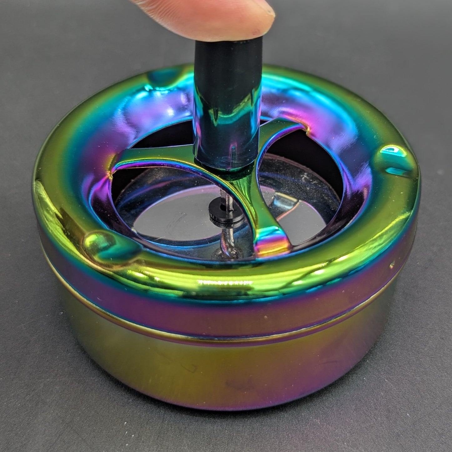 Round Metal Spinning Ashtray-Meech Madness Smoke Shop
