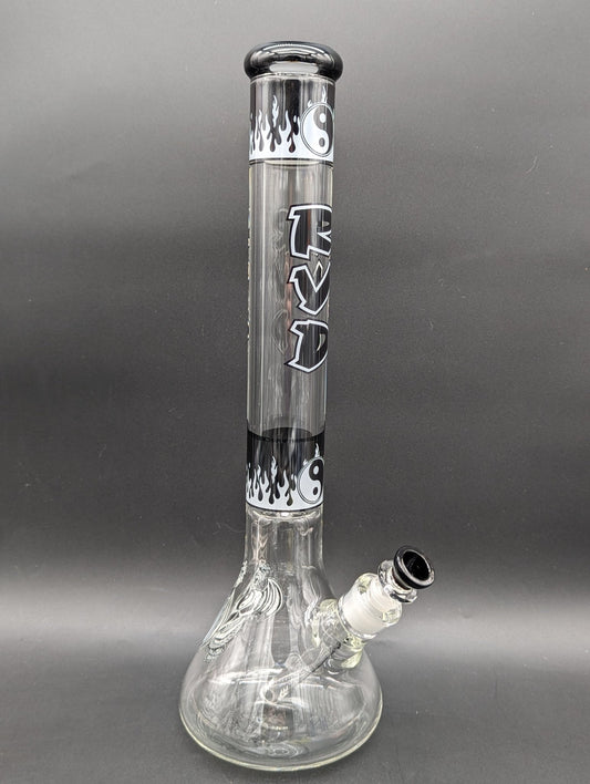 RVD Glass Flaming Zen Beaker Bong - Meech Madness Smoke Shop