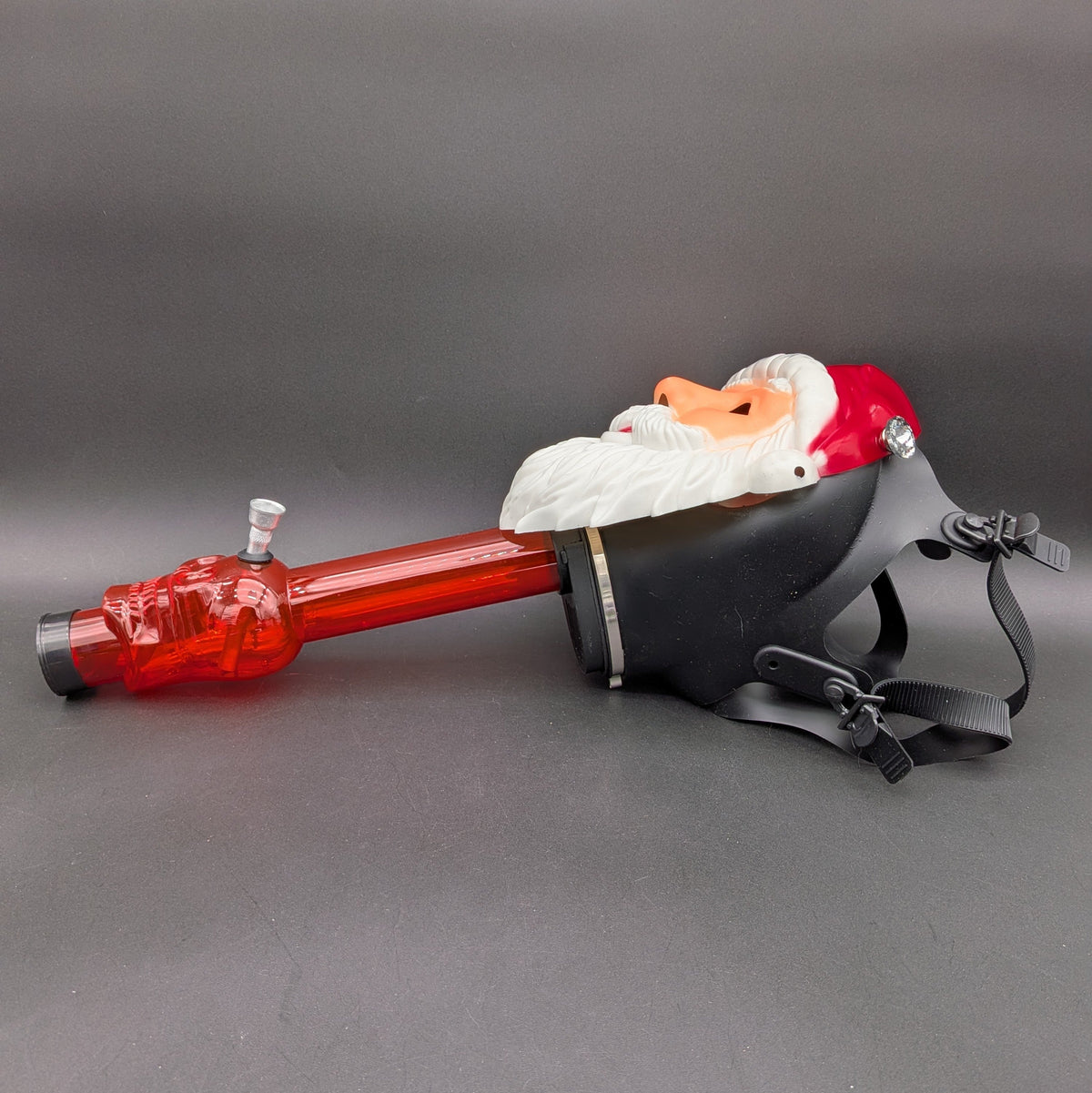 Santa Gas Mask w/ Acrylic Bong