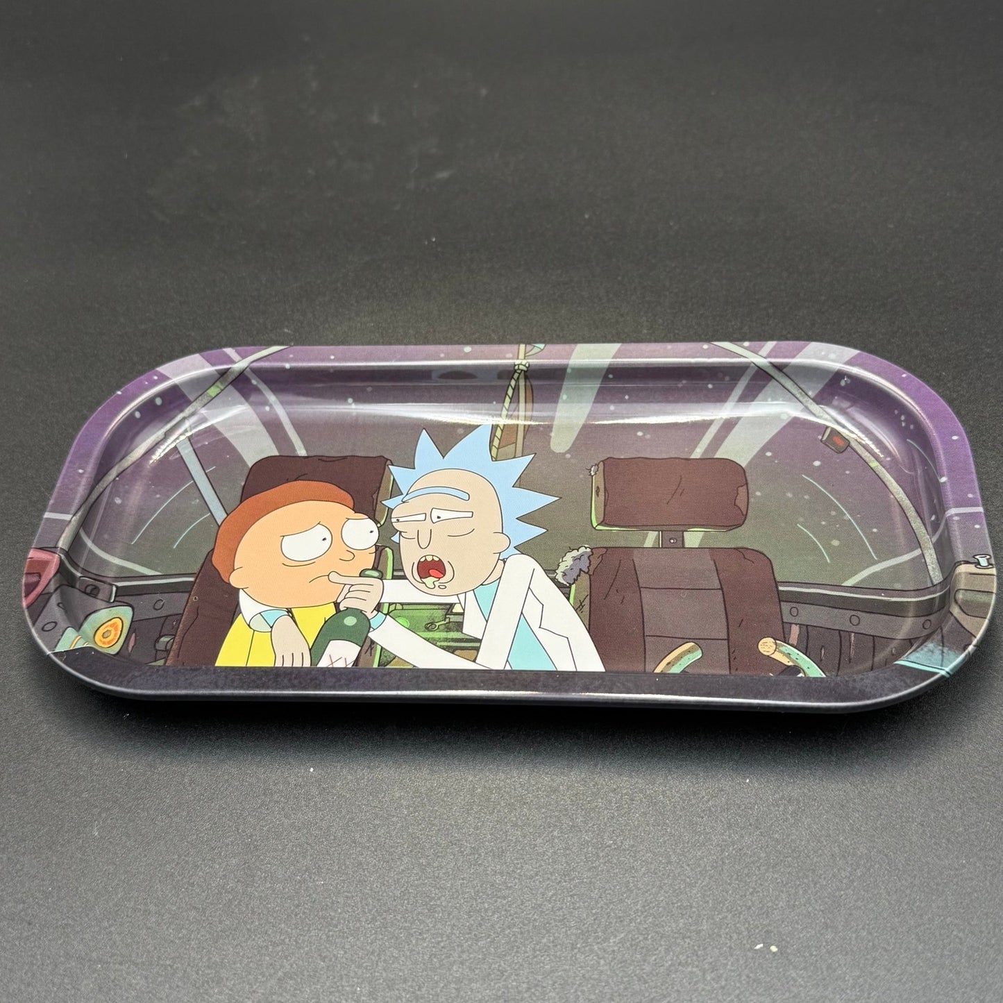 Small Cartoon Scientist Metal Rolling Tray - Meech Madness Smoke Shop