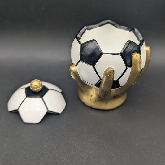 Soccer Ball Trophy Ashtray w/ Lid-Avernic Smoke Shop