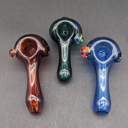 Solid Mini Spoon Pipes - Reading Glass Militia - Meech Madness Smoke Shop