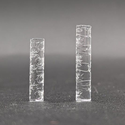 Solid Quartz Etched Pillar for Terp Slurpers-Avernic Smoke Shop