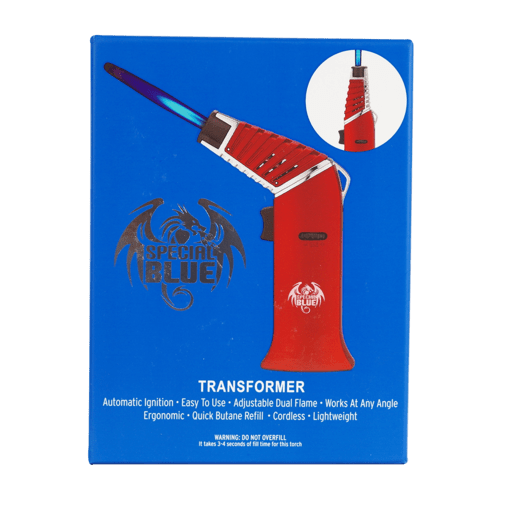 Special Blue "TRANSFORMER" Flame Torch-Avernic Smoke Shop