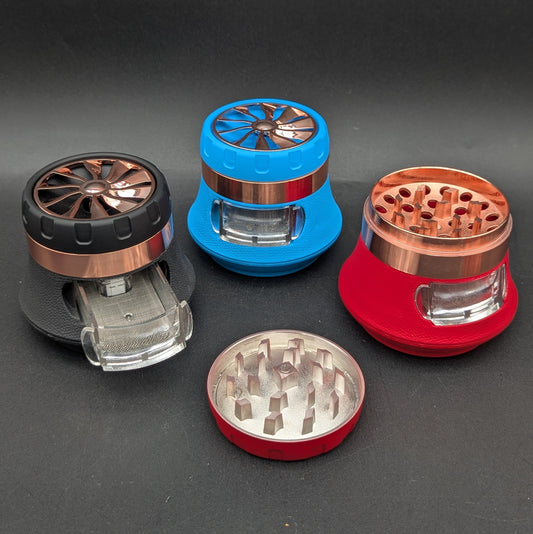 Spinner Wheel Herb Grinder with Drawer-Meech Madness Smoke Shop