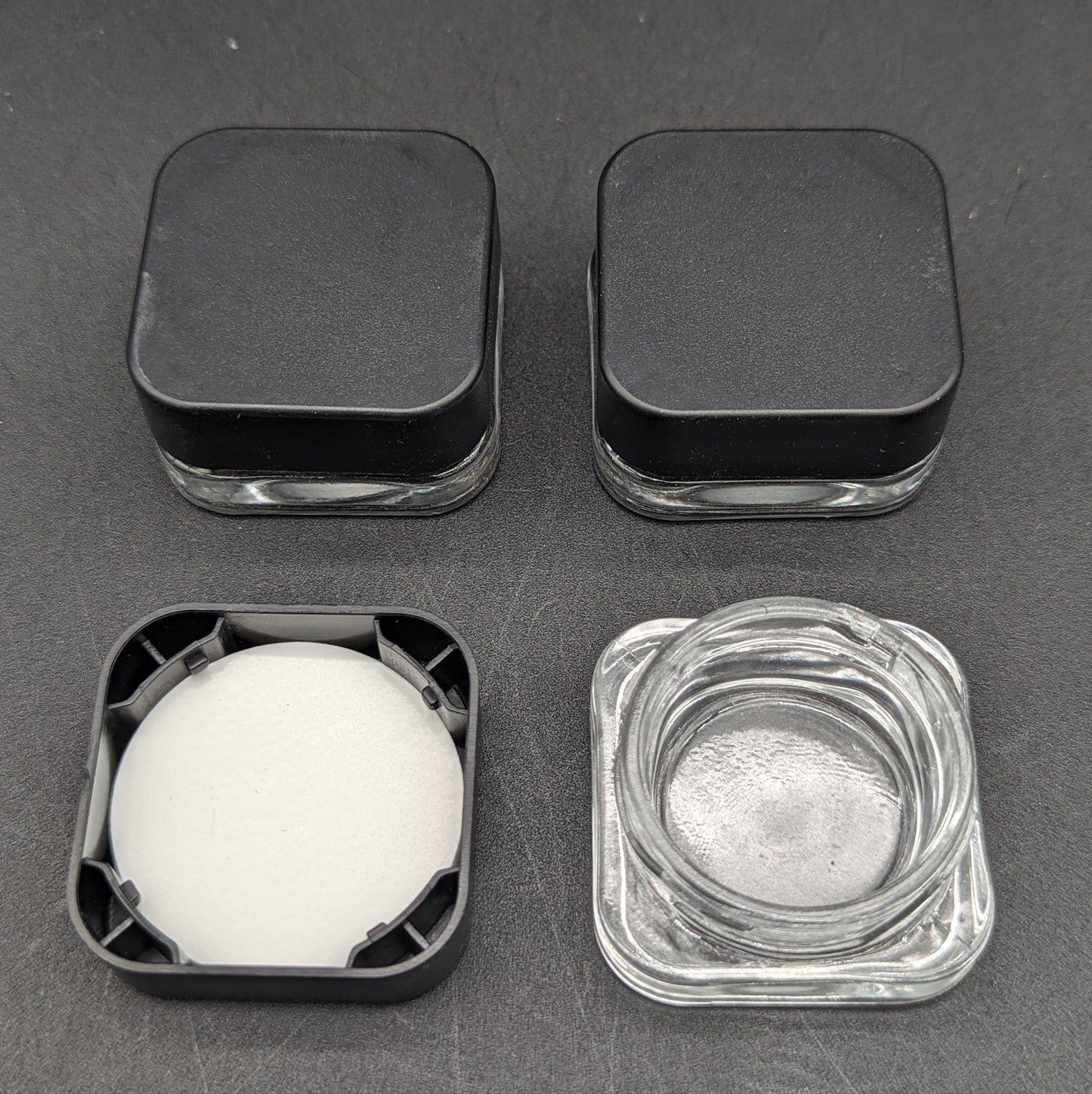 Square Premium Glass Concentrate Jar - 10ml-Avernic Smoke Shop