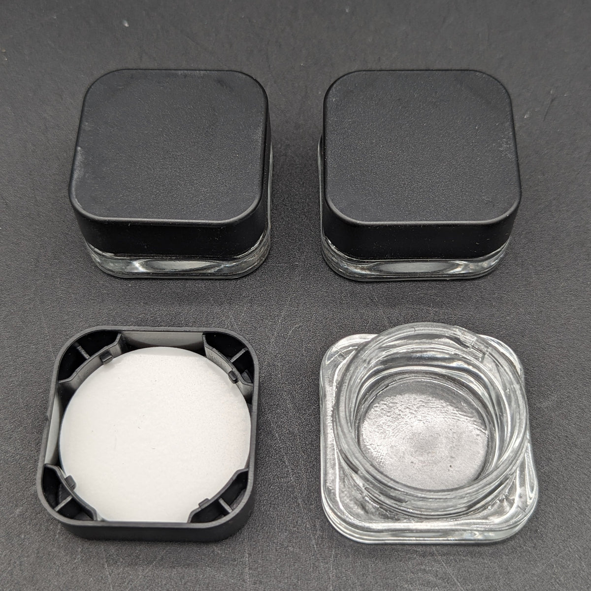 Square Premium Glass Concentrate Jar - 10ml-Avernic Smoke Shop