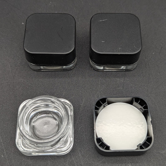 Square Premium Glass Concentrate Jar - 5ml-Avernic Smoke Shop