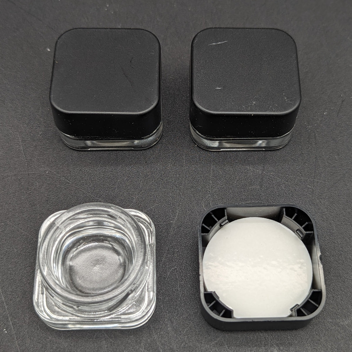 Square Premium Glass Concentrate Jar - 5ml-Avernic Smoke Shop