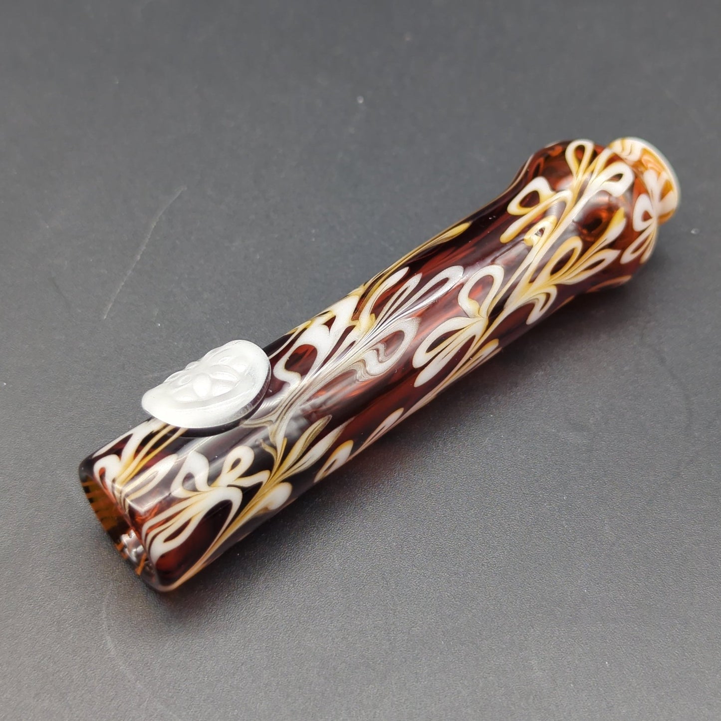 Sqwash Glass Flower Designed Chillums - Meech Madness Smoke Shop