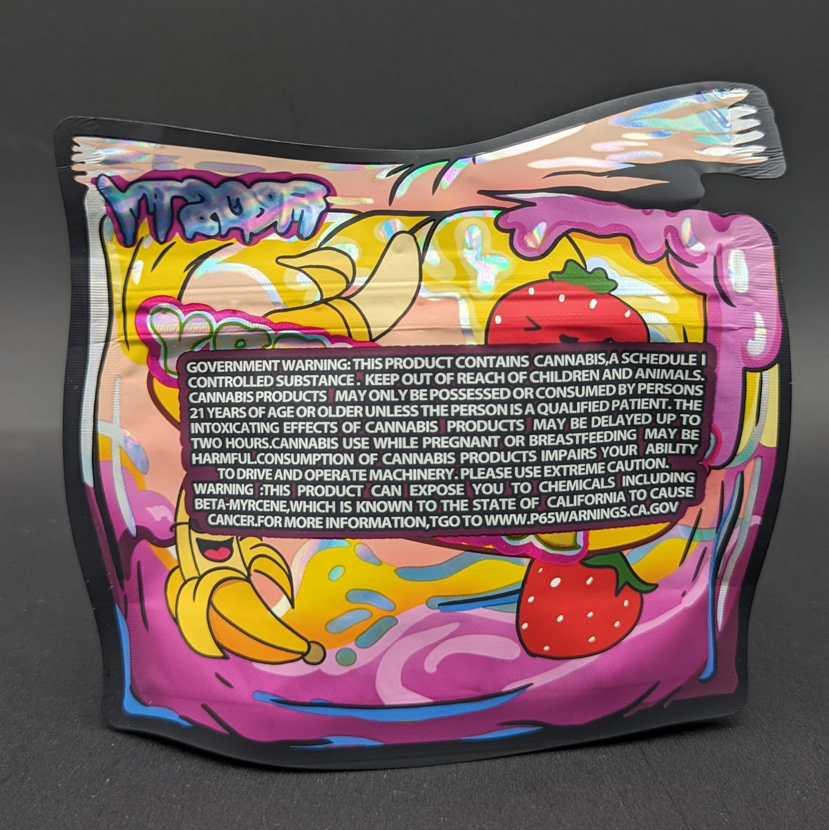 Strawberry Banana 3.5g Mylar Bags-Meech Madness Smoke Shop