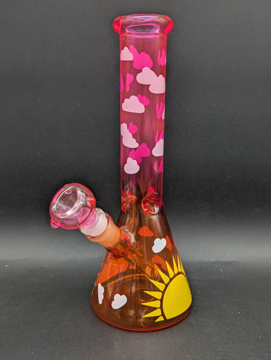 Sunny Day 10" Beaker Bong - Meech Madness Smoke Shop