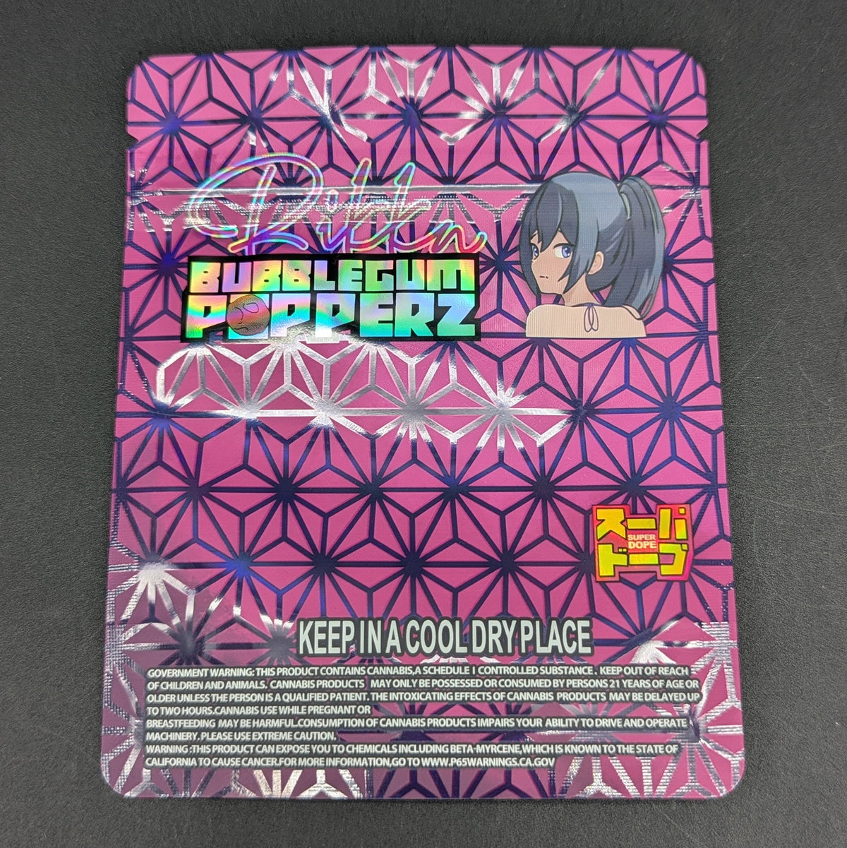 Super Dope - Bubblegum Poppers 3.5g Mylar Bag-Meech Madness Smoke Shop