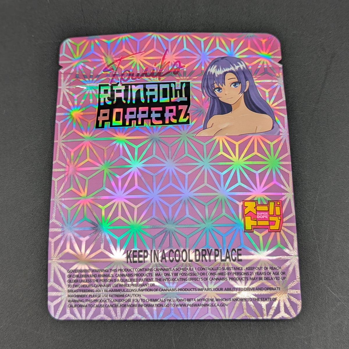 Super Dope - Rainbow Poppers 3.5g Mylar Bag-Meech Madness Smoke Shop