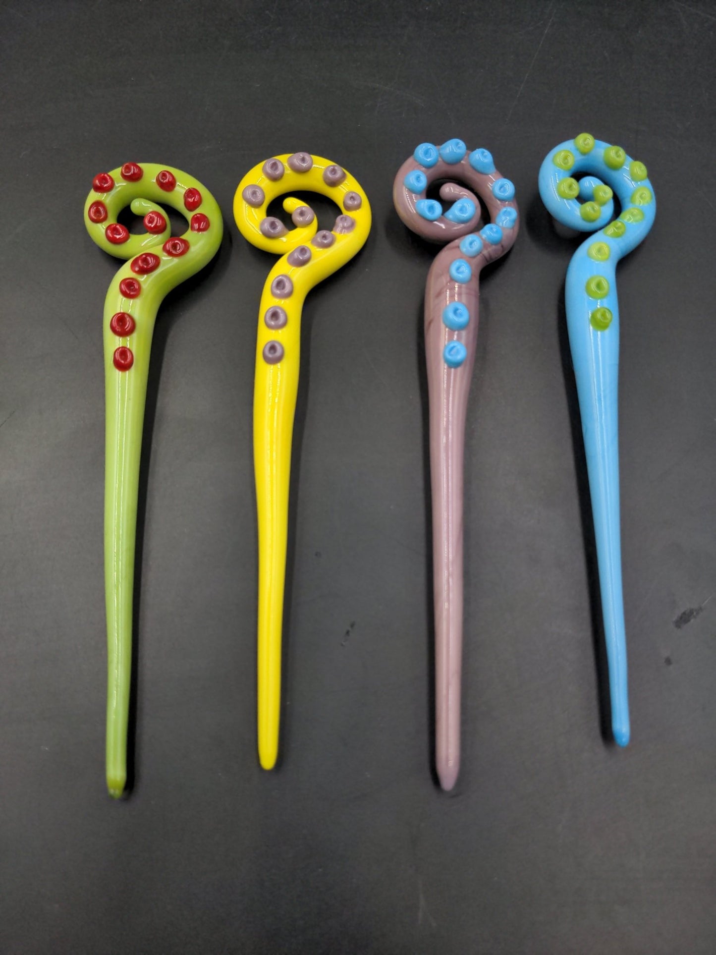 Swirled Tentacle Glass Dab Tool - 5" - Meech Madness Smoke Shop