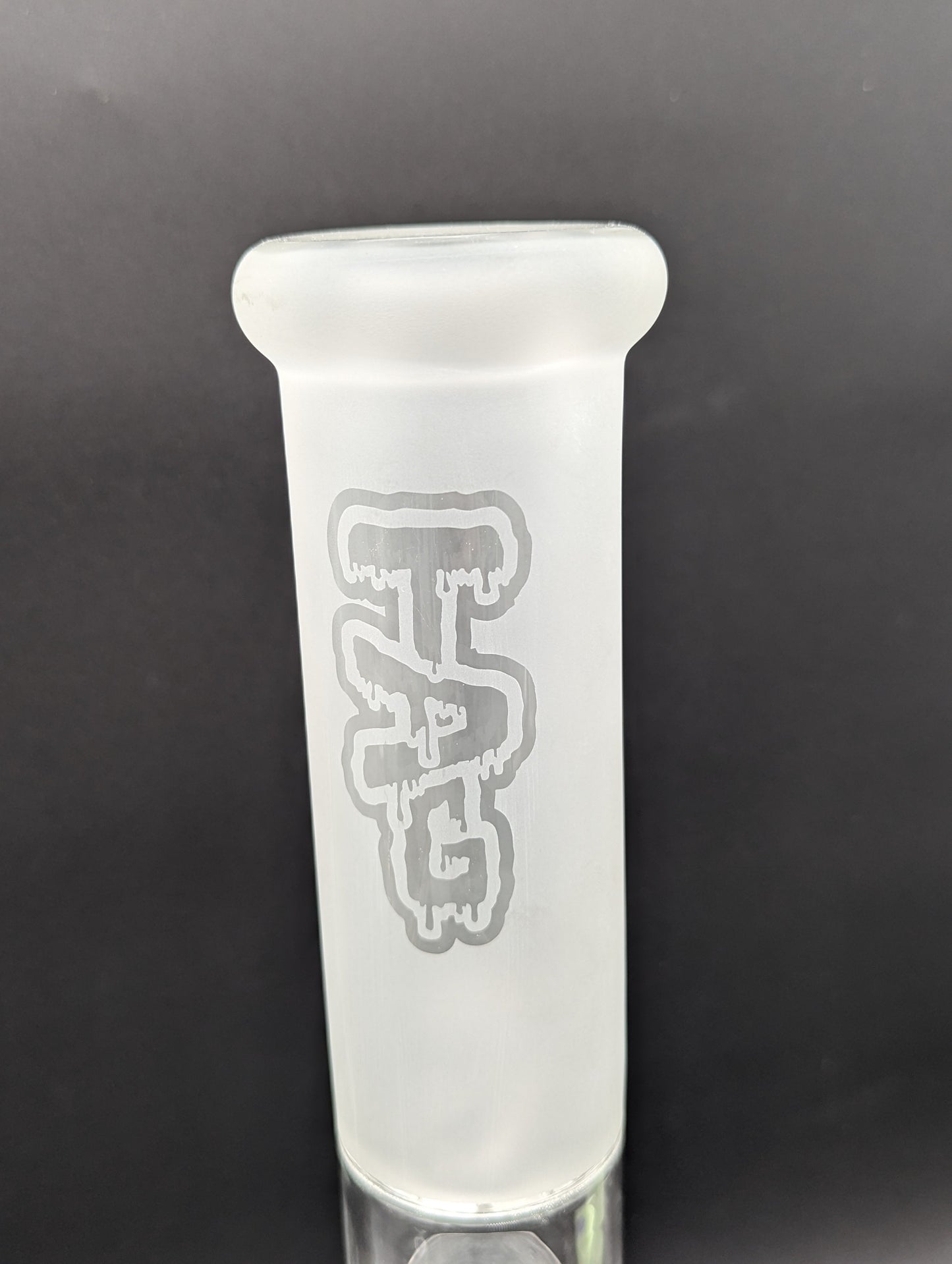 TAG - 14" Sandblasted Fixed 8 Arm Tree Beaker 50x7mm-Avernic Smoke Shop