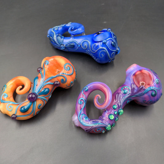 Tentacle Flower Hand Pipes by Lyric-Meech Madness Smoke Shop