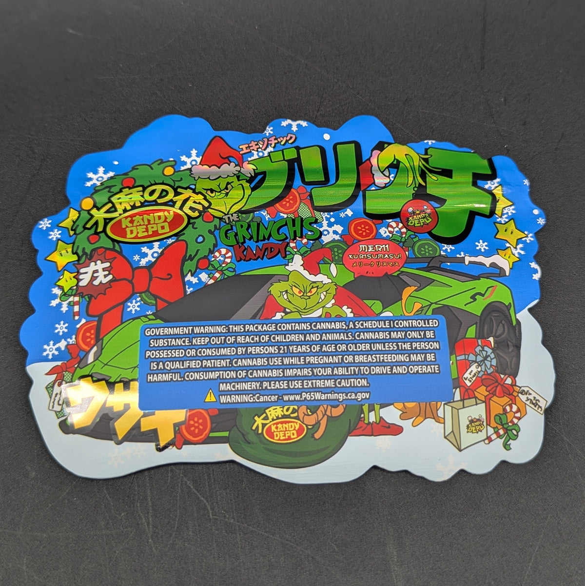 The Grinch's Kandy 3.5g Mylar Bag-Avernic Smoke Shop