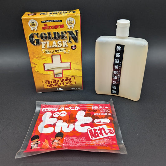 The Whizzinator Golden Flask Fetish Urine | 4oz-Avernic Smoke Shop