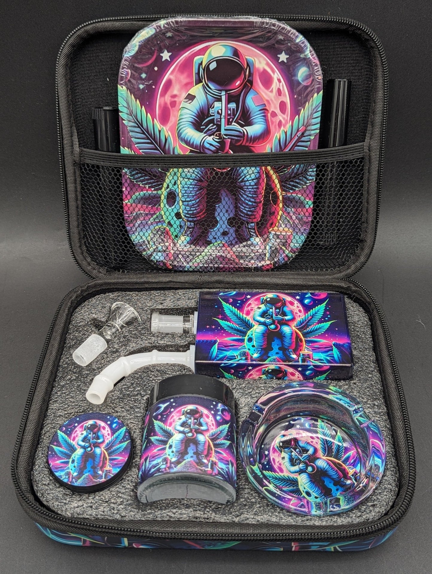 Themed Smoking Kit with Carry Case - Multiple Styles - Meech Madness Smoke Shop