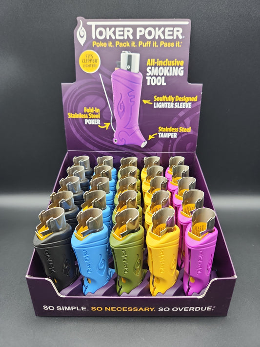 Toker Poker Lighter Sleeve | Clipper Box of 25-Meech Madness Smoke Shop