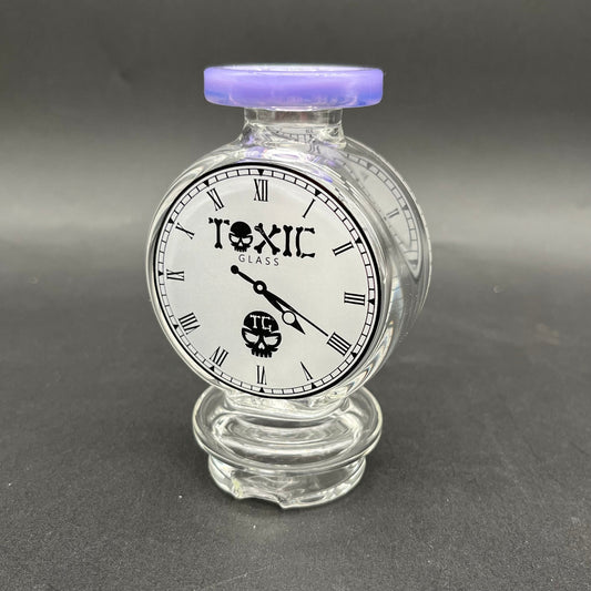 Toxic Glass 420 Clock Puffco Attachment-Avernic Smoke Shop