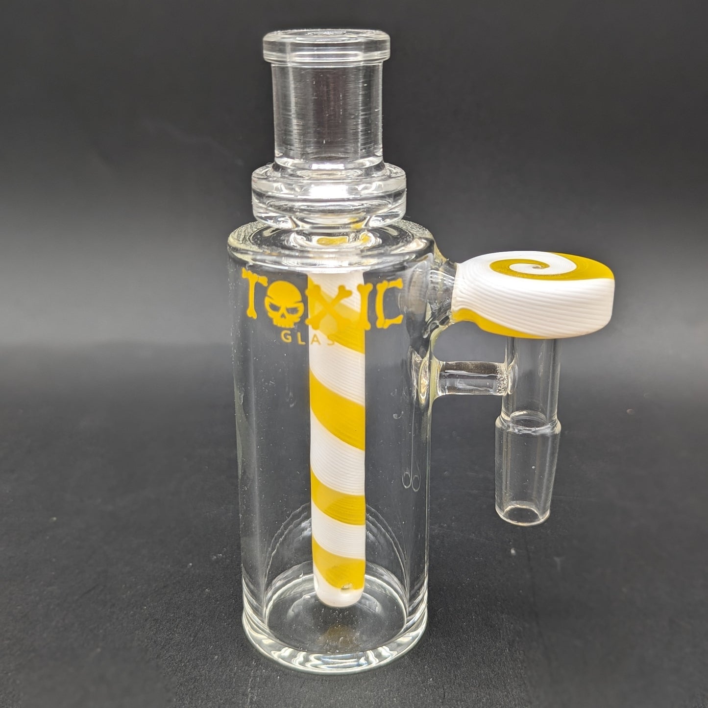 Toxic Glass Swirl 14mm 90 Degree Ash Catcher-Avernic Smoke Shop